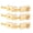 Gold, variant on LAZIOEGR 6 Pieces Electric Guitar Roller Bridge Saddles Repair Parts Copper-Zinc Alloy, Adjustable 5-14mm (0.2-0.6 in) - Silver Color
