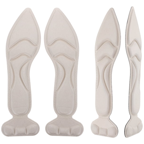 2 pares de plantillas elásticas de esponja zapatos deportivos almohadillas plantillas de masaje zapatos