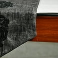 thumbnail image 3 of The HomeCentric Decorative Grey Table Runner 6 - 8 Seater Table Runner (14 x 90 inch) Grudge, Foil, Beaded, Damask & Tassels Table Runner, Suede fabric Table Linen, Damask Modern - Ayaat, 3 of 3