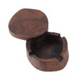 thumbnail image 2 of Cenicero de madera maciza, creativo, para el hogar, moderno y decorativo (4 pulgadas), 2 of 8