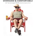 thumbnail image 7 of Dycanpo Adirondack Chairs Set of 4 with Cup Holder, 300lbs Weather Resistant, Bright Red, 7 of 7
