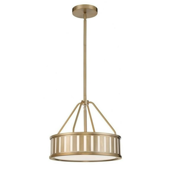 3 Light Pendant in Modern and Contemporary Style-13.75 inches Tall and 15.5 inches Wide-Vibrant Gold Finish Bailey Street Home 49-Bel-4611392