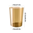 thumbnail image 5 of HBBKVI 3.2 Gallon Transparent Plastic Trash Can, Round Trash Can for Home Office, Orange, 5 of 6