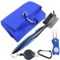 thumbnail image 1 of Golf Towel Microfiber Waffle Pattern Golf Brush Tool Kit, 1 of 8