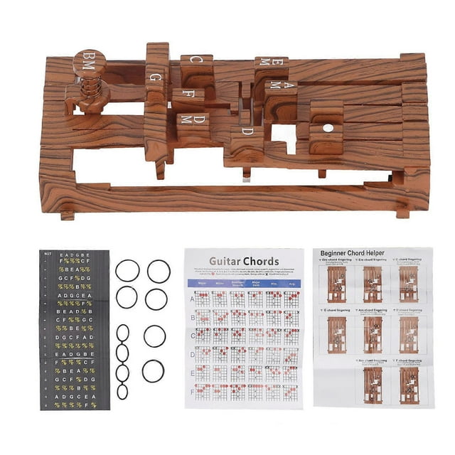 Guitar Aid Chord Trainer Practical Beginner Guitar Chord Learning System for 36-41 Inch Folk Guitars