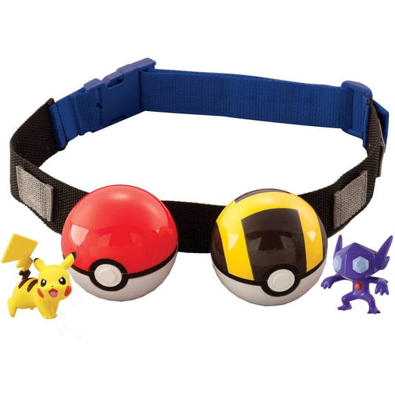 Pokemon Clip n Carry Poke Ball Belt Sableye and Ultra Ball with Pikachu and Poke Ball
