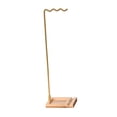 thumbnail image 2 of Terraxo Wind Chime Stand for Hanging Ornaments Metal Wood Base Tabletop Windchime Hanger Calligraphy Pen Display Multifunctional Rack Suitable for Study Home Event without Square cup, 2 of 8