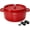 Red-Round, variant on 6QT Ceramic Dutch Oven with Lid, Non-Stick & Non-Toxic for Baking, Braising, Soups, Red