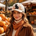 thumbnail image 2 of Levmjia Women Baseball Hat Soft Cotton Floral Embroidery Print Breathable Sun Cap Daily Commute Outdoor Walking Travel Casual Fashion UV Protection, 2 of 5