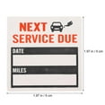 thumbnail image 2 of OULII 300Pcs Removable Car Sticker Service Due Stickers Black Paper Easy to Remove for Car Maintenance, 2 of 8
