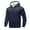 Dark Blue, variant on Men's Hoodie Fleece Lined Hoodies Pullover Long Sleeve Thick Winter Hooded Sweatshirt Warm Athletic Tops