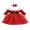 Red A, variant on Hirigin Toddler Baby Girl Christmas Dress Santa Claus Romper Dress Red Velvet Long Sleeve Princess Tulle Dress with Headband