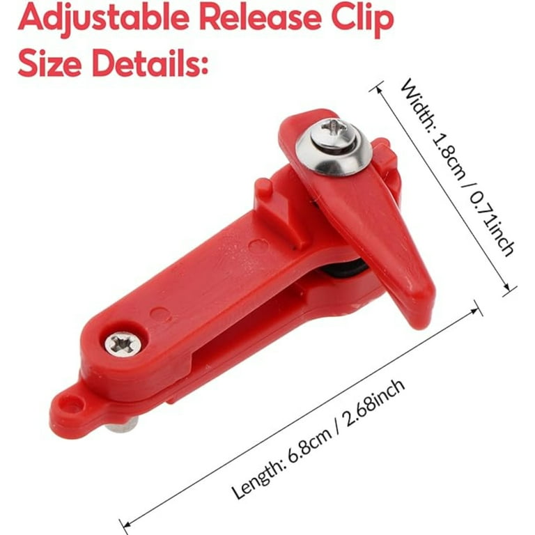 8 Piece Heavy Tension Snapper Release Clip for Planer Board Offshore Fishing, adult Unisex, Size: 6.8 cm, Red