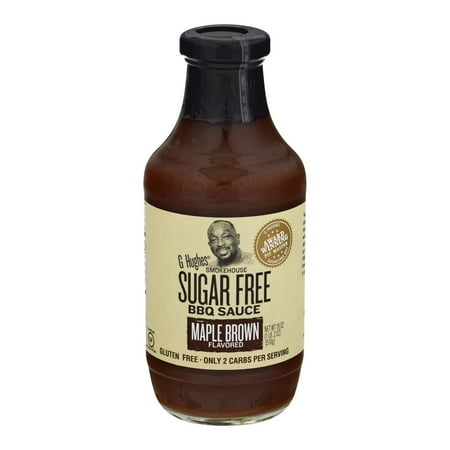 G Hughes Bbq Sauce - Maple Brown Sugar - Case Of 6 - 18 Oz