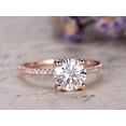 thumbnail image 1 of 1.50 Carat Solitaire Moissanite Diamond Engagement Ring with 18k Gold Plating, 1 of 4