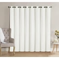 thumbnail image 2 of Neil Blackout Energy Saving Window Curtain Grommet Panels 52 in. W x 84 in. L, Set of 2 Panels - White, 2 of 5