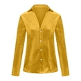 thumbnail image 4 of Qertyioot Mode Chemise Décontractée à Manches Longues pour Femmes avec Col Rabattu et Boutons, 4 of 6