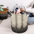 thumbnail image 7 of Elegant Snakeskin Textured Pattern Large Dirty Clothes Hamper Foldable Laundry Basket with Handles for Bedroom Bathroom, 7 of 7