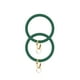 thumbnail image 2 of 2 Unids Pulsera de Silicona Gran Círculo Pulsera Pulsera Llavero Anillo Llave Colgante Accesorios para Mujeres Damas (Verde), 2 of 6