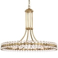 thumbnail image 2 of CLO-8898-AG Crystorama Lighting Clover - Eight Light Chandelier in Traditional and Contemporary Style - 22.5 Inches Wide by 22.5 Inches High-Aged, 2 of 9