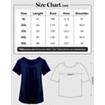 thumbnail image 3 of Women's Plus Size Flare Top - Casual Short Sleeve Loose Fit T-Shirt, Swing Style, 3 of 6