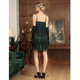thumbnail image 5 of PrettyGuide Women's 1920s Flapper Dress V Neck Slip Fringed Sequin 20s Great Gatsby Party Mini Dress, 5 of 7