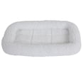 thumbnail image 5 of Petmate SnooZZy Faux Sheepskin Bolster Dog Crate Mat, 17.5" x 11.5" x 3.1" Small Pet Bed For Pets Up To 15 lb, White, 5 of 7