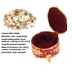 thumbnail image 4 of Caja de Joyería Pequeña, Redonda Tallada A Mano, Diseño Exquisito Moderno, Caja de Joyería de Vije de Oro para Anillo, Pendiente, Collar U otros Artyculos Preciosos, 4 of 7