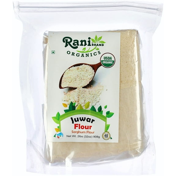 Rani Organic Juwar (Sorghum) Flour 32oz (2lbs) 908g ~ All Natural | Vegan | Gluten Friendly | NON-GMO | Indian Origin | USDA Certified Organic