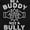 Black, variant on Be A Buddy Not A Bully Friendly Cute Zip Up Hoodie Men's Women's Brisco Brands X
