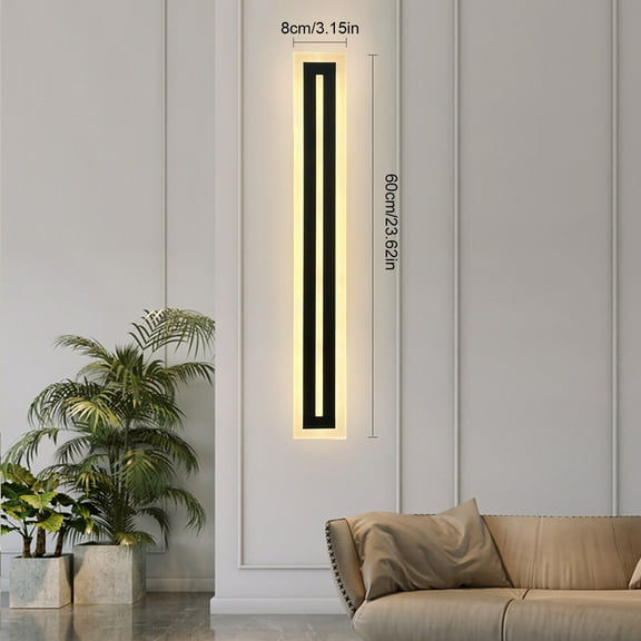 LED Wall Light Sconce Outdoor New Lamp Exterior Light Long Strip Waterproof 60cm
