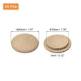 thumbnail image 2 of Wood Plugs, 25 Pack 40 x 30 mm - Beech Wood Button Top Plugs, Screw Hole Covers for Stair Chair Craft Furniture, 2 of 6