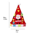 thumbnail image 2 of DIY Craft Sewing Felts Cartoon Christmas Hat Kit Kids Sewing Toy Gift Xmas Decor, 2 of 2
