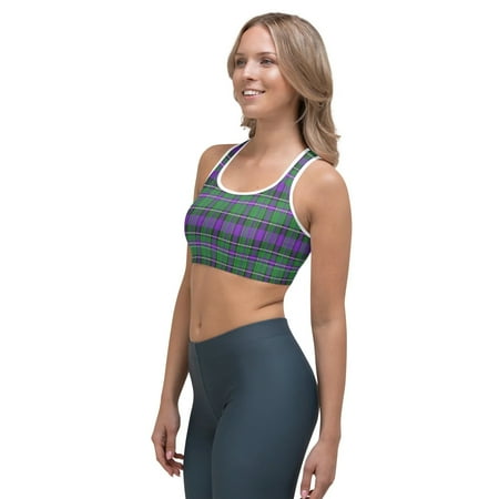 

Women’s Plaid Pattern Soft Colorful Comfortable Sports bra