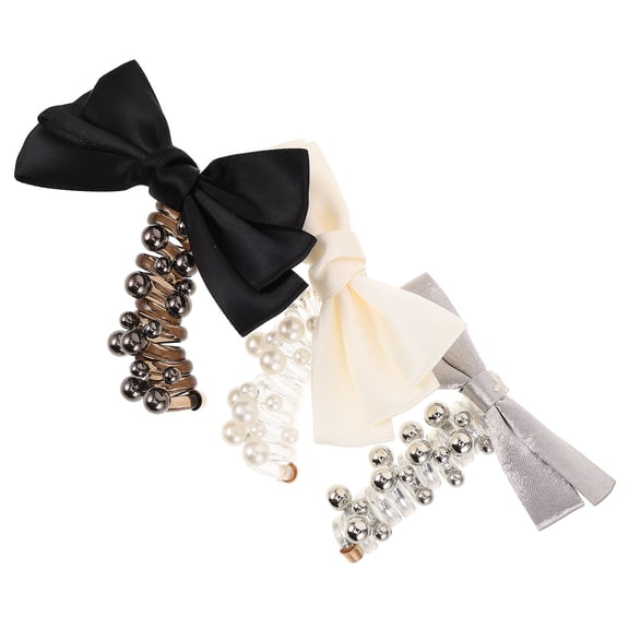 Raindrops Bowknot Spiral Hair Ties Assorted Color Elastic No Damage Stylish Hairband