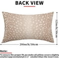 thumbnail image 3 of Antelope Lumbar Pillow Covers 12X20 Inch Beige Faux Fawn Deer Animal Print Decorative Pillow Cases Modern Neutral Cotton Linen Throw Pillows Set of 2 Home Decor for Sofa Porch Couch Outdoor, 3 of 6