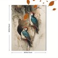 thumbnail image 3 of Vintage Woodpecker Canvas Wall Art Print, Living Room Bedroom Study Home Decor, 3 of 8