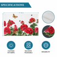 thumbnail image 6 of Red Spring Floral Placemats Set of 6, Butterfly Farmhouse Placemats for Dining Table, Place Mats for Kitchen Tabletop, Waterproof Wipeable Dining Table Mats Set, 6 of 9