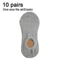 thumbnail image 2 of Women No Show Socks Low Cut Anti-slid Athletic Running Novelty Casual Invisible Liner Socks,ash, 2 of 5