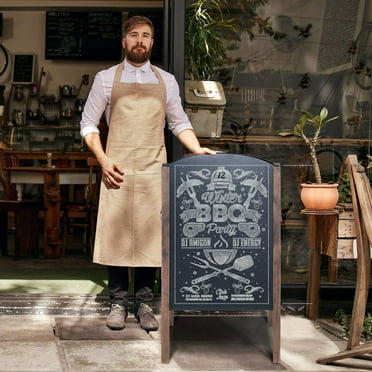 Topbuy 31.5-Inch A-Frame Menu Chalkboard Wooden Sidewalk Easel Chalk Stand