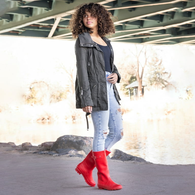 Mid length deals hunter boots