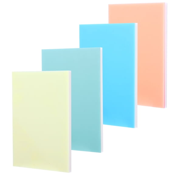 BESTOYARD 4pcs Printmaking Stamp Rubber Stamp Block for Friends DIY Engraving Pink White