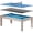Blue, variant on 7 ft 3-in-1 Pool Table Combo – Dining, Table Tennis & Billiards Set with Full Accessories
