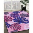 thumbnail image 3 of Ahgly Company Machine Washable Indoor Rectangle Transitional Bright Purple Area Rugs, 5' x 7', 3 of 7