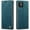 Blue, variant on QLTYPRI Wallet Case for iPhone 12/12 Pro, Vintage Folio PU Leather Case with Card Slots Magnetic Closure Kickstand Flip Shockproof Phone Cover for iPhone 12/12 Pro - Brown