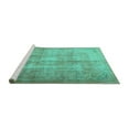 thumbnail image 2 of Ahgly Company Machine Washable Indoor Square Persian Turquoise Blue Traditional Area Rugs, 5' Square, 2 of 4
