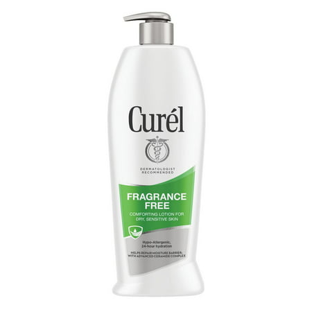 Curel Fragrance Free Comforting Body Lotion for Dry, Sensitive Skin, 20
