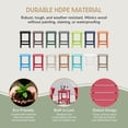 thumbnail image 4 of WestinTrends Patio Extérieur Table d'Appoint Adirondack, Rouge, 4 of 13