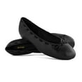 thumbnail image 2 of XYD Women Round Toe Bowknot Ballerinas Slip on Strappy Ballet Flats Comfortable Dance Daily Dress Size 7 Black, 2 of 4