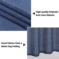 thumbnail image 6 of Linen Tier Curtains with Solid Button Small Valance 54"x15" Rod Pocket Tailored One Panel Kitchen Curtain Cafe Curtain for Living Room, Bathroom, Kitchen, 6 of 9
